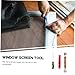 1Set Window Screen Repair Tool Kit Spline Roller Hook for Easy Installation Durable Mesh Screen Accessories for Patio Porch Garden and Pool Screens