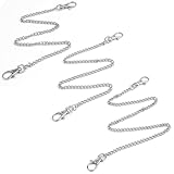 3pcs Belt Chain Wallet Chains Pocket Chain- 40cm,45cm,50cm Chains for Wallet, Pants, Jeans, Wallet Keychain Metal Punk Gothic Jeans Belt Chain Hip Pop Body Pants Chain for Eboy Egirl Men Women