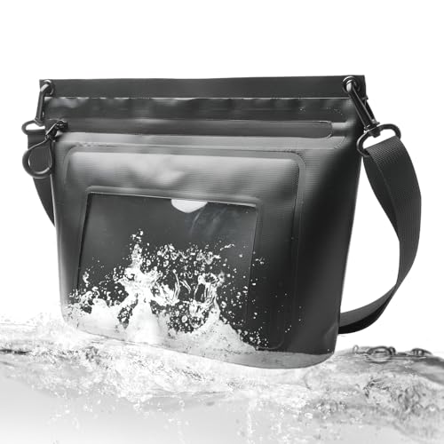 Bolso impermeable, para teléfono móvil con correa de hombro ajustable | para hombres y mujeres adultos, camping, senderismo, natación, buceo, esnórquel, esquí, y