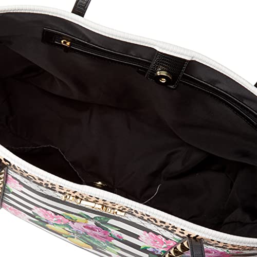 Betsey Johnson Bolsa Tote para Mujer Negro/Blanco miniatura 7