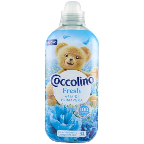 Coccolino Ammorbidente Concentrato Aria di Primavera, Ammorbidente Lavatrice con Tecnologia Stay Fresh, con Note Fruttate, Rosa, e Sandalo, Formato Fino a 42 Lavaggi, 980 ml