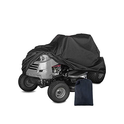 J&C Outdoor Riding Lawn Mower Cover UV Resistant Patio Lawn Tractor Cover Waterproof Dustproof Riding Lawn Mower Cover Waterproof for Winter Mower Covers for Ride-on Garden Tractor (XS) by J&C - Used condition - CA$17.20