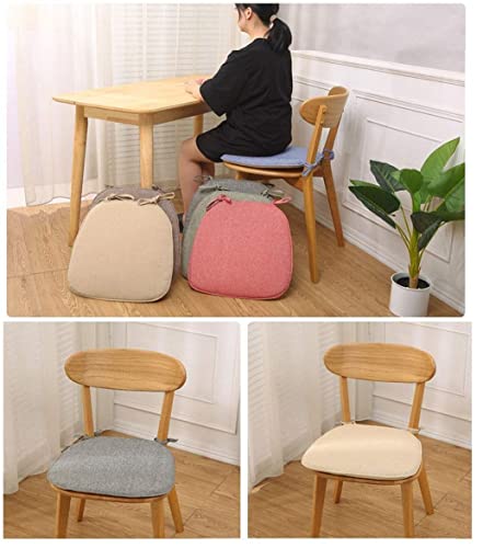Coussin de chaise avec attaches vert 41x43 cm pour chaises inconfortables - 3
