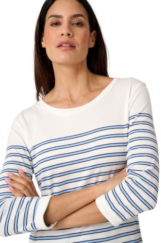 Marinière Damart Premium en Maille Coton Modal Douceur Absolue Bleu