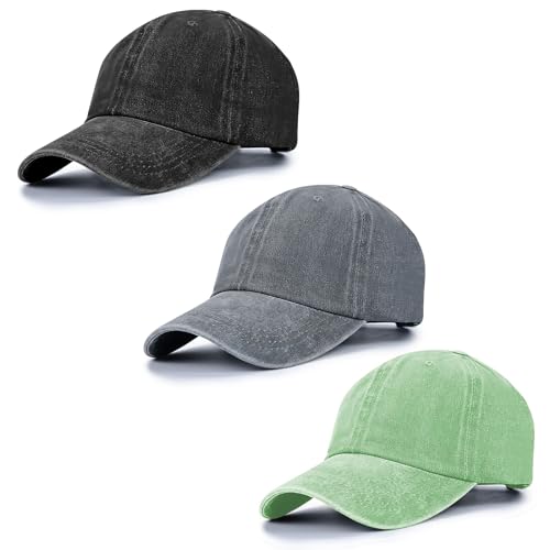 Image of Baseball Cap Unisex Vintage Washed Distressed Cap,Retro Adjustable Dad Hats,Baseball Hat for Men Women