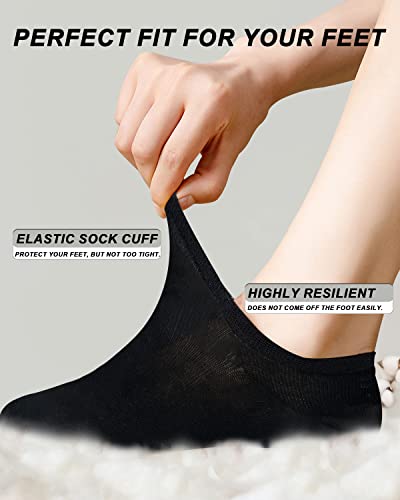 9 Pairs No Show Socks Womens, Low Cut No Show Socks Size 6-10, 3 Colors Flat Socks for Women3