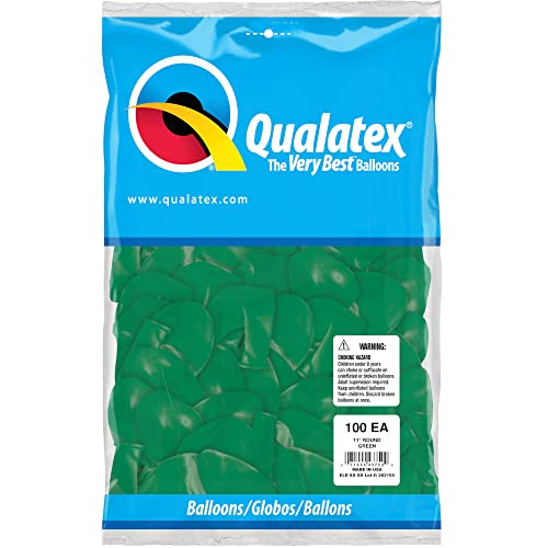Image of Qualatex 11 inch Green Latex Balloons (100ct)