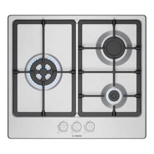 Plaque de Gaz Bosch Série 4 3 Zones 7300W Gris - PGC6B5K90