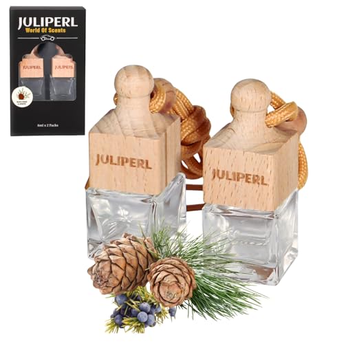 Image of Car Air Freshener, Black Cedar & Juniper Natural Scent Diffuser for Car Home Office (2 Pack) Long Lasting Automobile Diffuser by JULIPERL