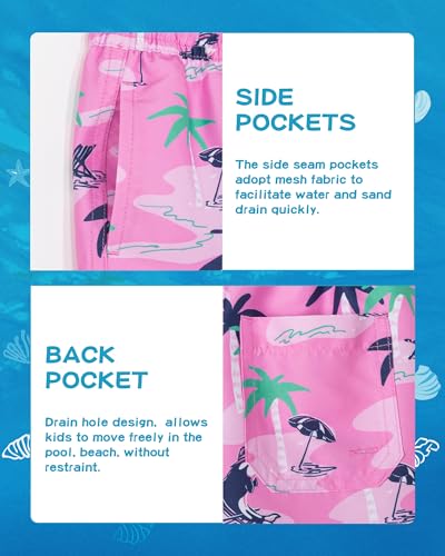Image of SURF CUZ Boys Swim Trunks Toddler Swim Shorts UPF 50+ Bathing Suit for Boy Swimsuit Quick Dry Mesh Beach Boardshorts Swimwear