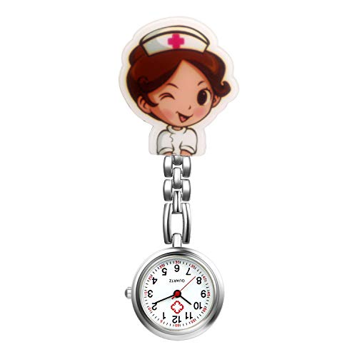 Preisvergleich Produktbild LANCARDO Uhren, Krankenschwester Armbanduhr FOB-Uhr Damen Taschenuhr Analog Quarzuhr aus Legierung LCD037P026 (Typ 2)