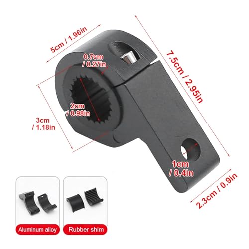Abrazadera para motocicleta de aleación de aluminio robusta para faros de parachoques 3