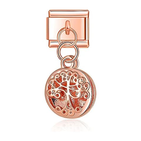 Rose Gold Tree Dangle Charm for Bracelets Cover