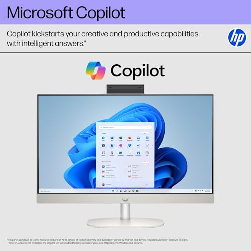 HP 24 Touchscreen All-in-One Desktop Computer for Home School and Office, 8GB DDR4 RAM, 256GB PCIe SSD, Intel Processor, 23.8" FHD, WiFi 6, Bluetooth 5.3, Business AIO, Windows 11 Home, White - Image 5