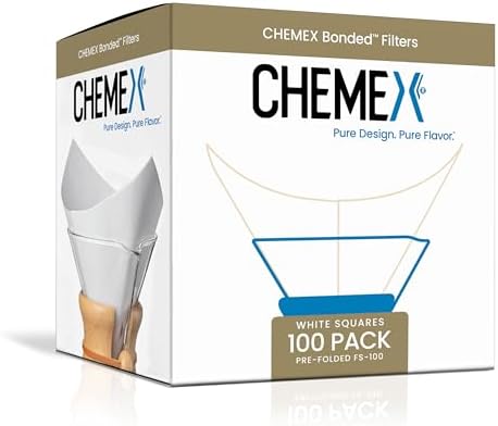 Filtro Quadrado Pré Dobrado CHEMEX Branco