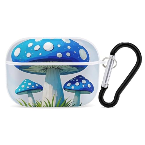 Coque AirPods Pro 2 champignon bleu, l'accessoire idéal pour vos trajets quotidiens