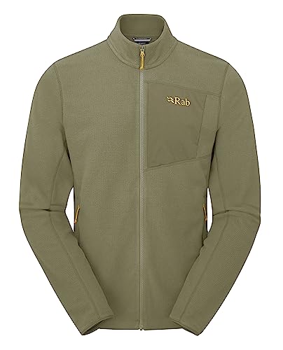 Rab Men's Tecton Jacket - Midweight Full-Zip Fleece Coat for Rab Men's Tecton Jacket - Midweight Full-Zip Fleece Coat for