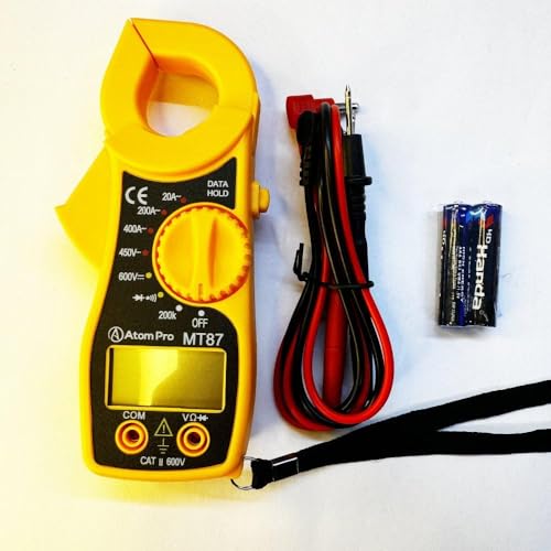 Image of Portable LCD Digital Clamp Ampere AC DC Voltage Multi Meter Current OHM Tester (NL-VAC3-57YS), Corded Electric, 1 Piece