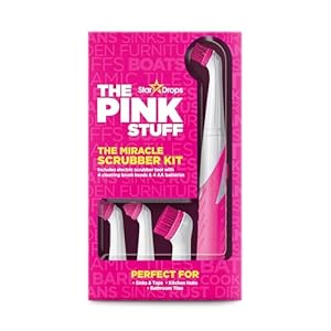 Stardrops – The Pink Stuff – The Miracle Scrubber Kit – 4 Cleaning Brush Heads