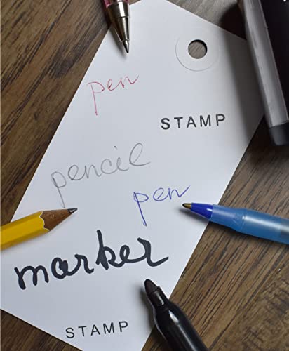 White Shipping Tags With String - 4 3/4" X 2 3/8" - Box Of 100 Hang Tags With String Attached And Reinforced Hole, Paper Blank Tags, Large Tags With String For Any Occasion #TOP5