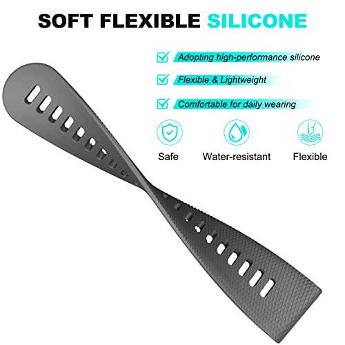 Correa de silicona para reloj Garmin 20 mm Gris miniatura 3