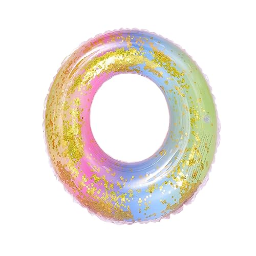 ibasenice Anillo De Natación Inflable Largo Pabellón Fiesta Brillantina Agua Gigante Flotador Inflable Flotante Cuerpo Tumbona Flotador De Piscina Junta Tumbona Inflable Fruta Flotar