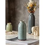 CWLWGO-Ceramic Vase Set of 3, Small Vases for Modern Farmhouse Decoration, Living Room Accents & Dining Table Centerpieces,Idea Bookshelf Décor, Mantel and Entrance Decorations -Multicolor…… - Image 5