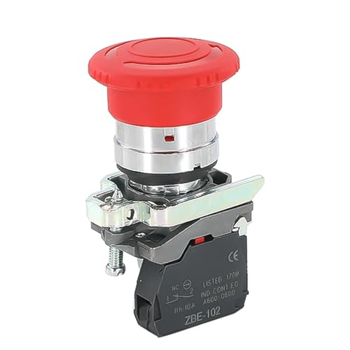 Bouton d'arrêt d'urgence champignon KLVN pour remplacer un commutateur Xb4-bs542