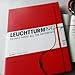 LEUCHTTURM1917 - Notebook Hardcover Medium A5-251 Numbered Pages for Writing and Journaling (Red, Plain)