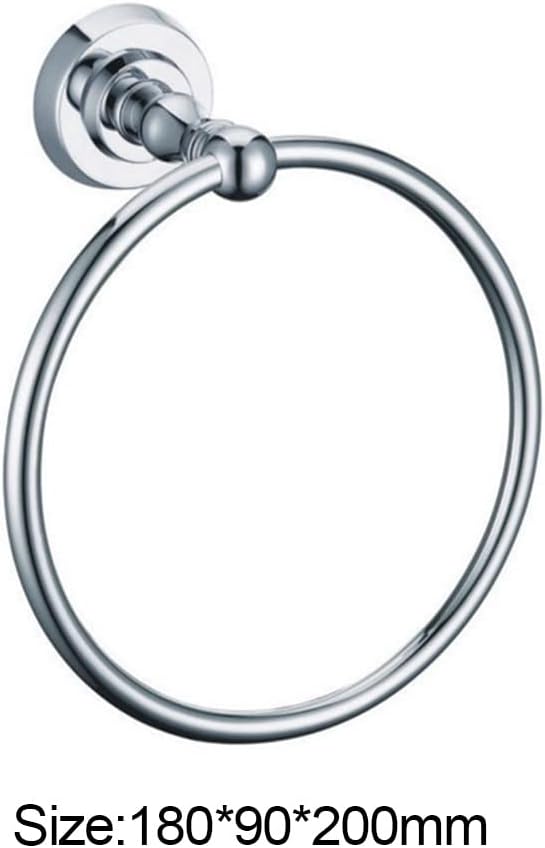 LSLYTQ Bathroom Towel Ring, Bathroom Hand Towel Holder Round Towel Hanger Wall Mount