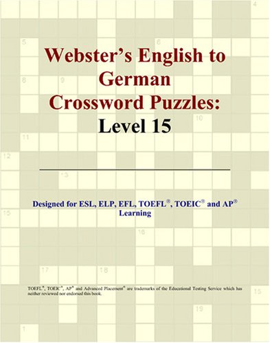 Buy Webster's English to German Crossword Puzzles: Level 15 — BookShops.in