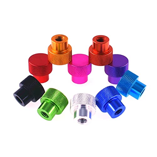 10 Stück M3 M4 M5 M6 M8 Sackloch Handmutter Aluminium Rändelmutter, Schwarz, M4 Cover