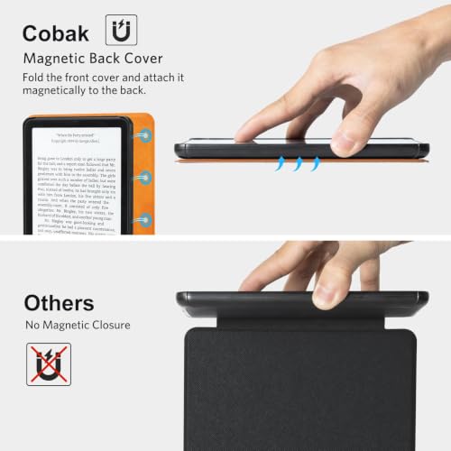 Image of CoBak Magnetic Case for 7 inch Kindle Paperwhite 12th Gen 2024 and Kindle Colorsoft - Compatible with iPhone MagSafe, for Samsung /Belkin /Anker Wireless Charging Pads, Lightweight, Auto Sleep Wake