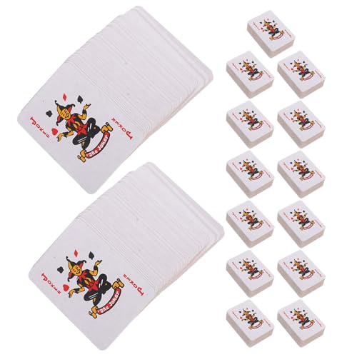 Juego de barajas portátil Toyvian pack de 15 unidades esenciales para viajes y camping