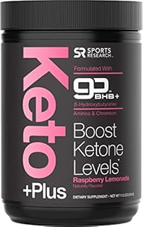 Keto Plus Exogenous Ketones with goBHB - 30 Servings | Keto Electrolyte Powder for Hydration, Energy, Focus & Ketosis | Keto Certified, Vegan Friendly (Raspberry Lemonade)