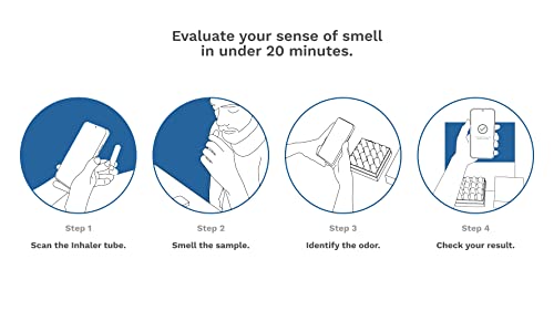 Scentaware-8 Scent Evaluation and Smell Training Kit | Smell Test | Sensory and Cognitive Test | Essential Oil Nasal Inhalers Olfactory Regeneration | Evaluate and Help Restore Loss of Smell | Multi