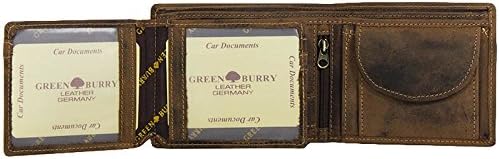 Greenburry Wallet Leather 12 cm, Brown - Image 4