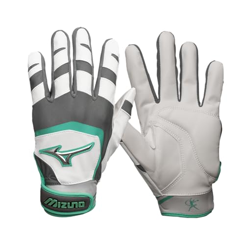 Gant de frappeur de softball adulte Mizuno amortissant les chocs de la batte