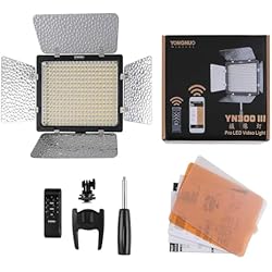 YONGNUO YN300 III YN-300 III LED Video Light, 3200K-5600K Bi Color Panel, Adjustable Color Temperature with 2.4G Remote Control