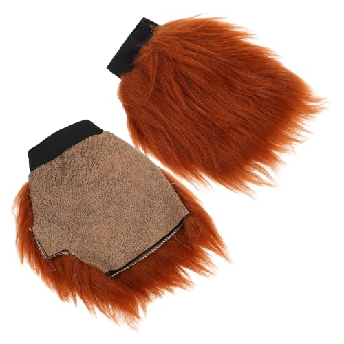 Guantes Cálidos de Felpa y Poliéster Elásticos con Diseño de Pata