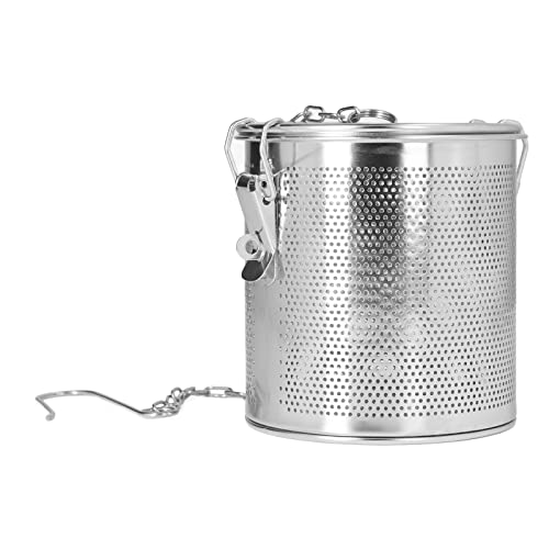Akozon Stainless Steel Seasoning Bag, Multipurpose Stainless Steel Filter, Filter Seasoning Strainer, Gravy Soup Taste Infuser, EasytoUse Filter for Home and (#13)