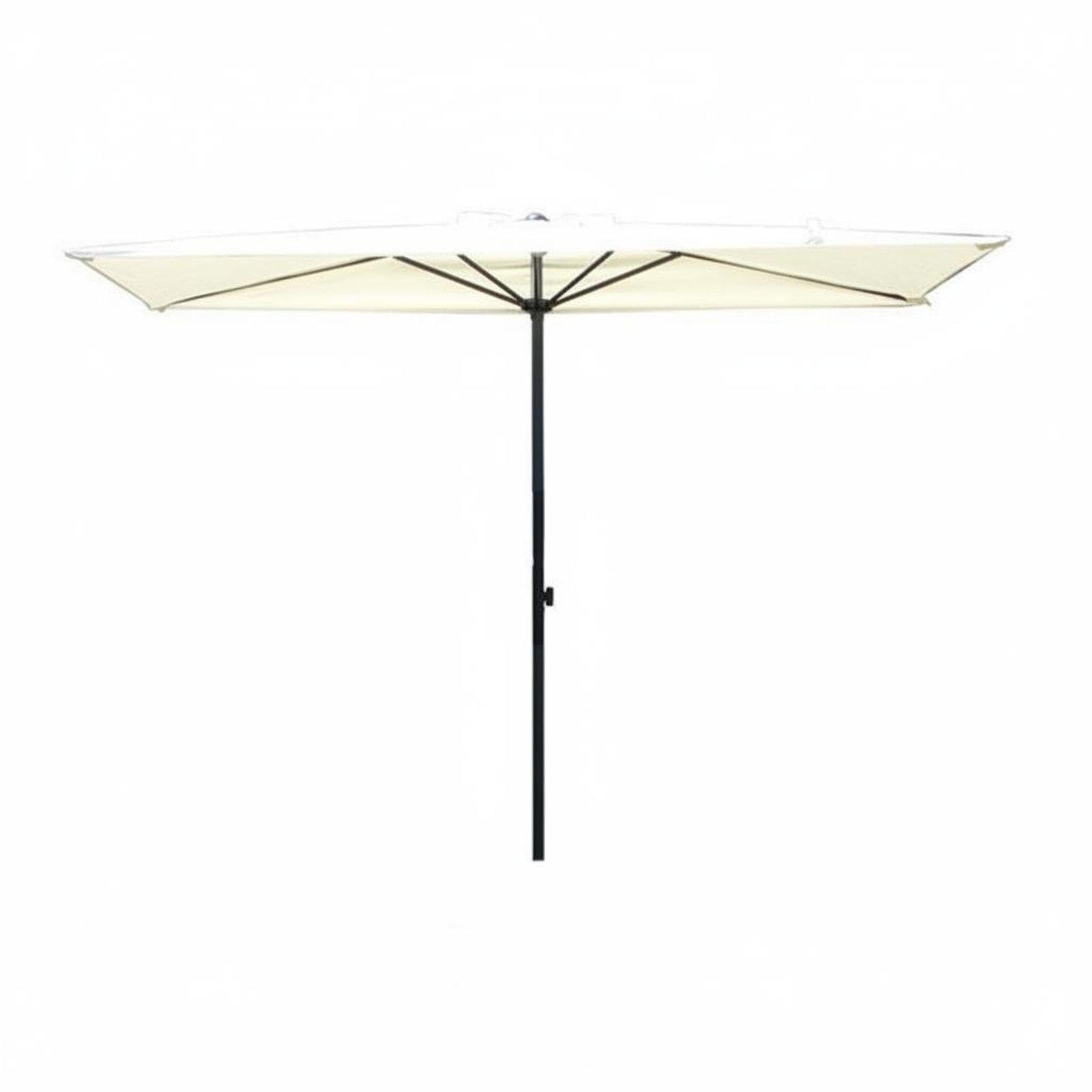 Half Patio Umbrella Protection Wall-Mounted Parasol Weather-Resistant Wall-Side for Apartment Dwellers, Cafe Owners, Courtyard, Storefront Off-white Lift No Base-image-36