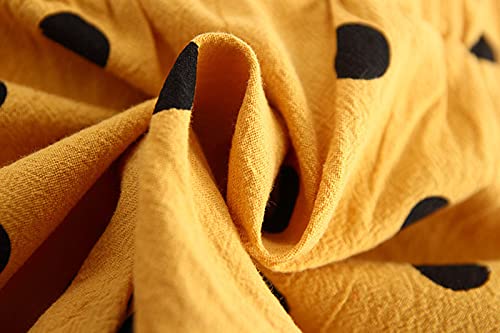 Toddler Polka Dot Linen Shorts Summer Drawstring Active Bottoms Little Boys Girls Elasticated Waist Casual Shorts3