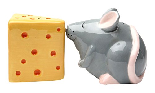 Souris et fromage magnétique duo salière poivrière anti-renversement