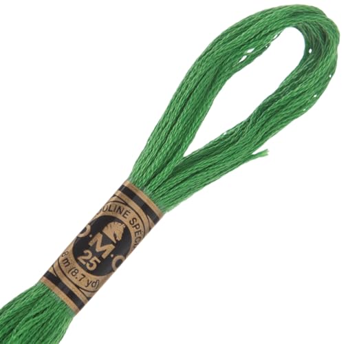 Image of Hobby Lobby DMC Cotton Embroidery Floss - 702 Kelly Green, Set of 12