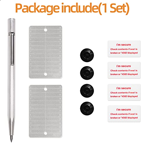 CONDOLD O kit de carteira de bitcoin de aço inclui 2 peças de placas de aço para armazenamento de se