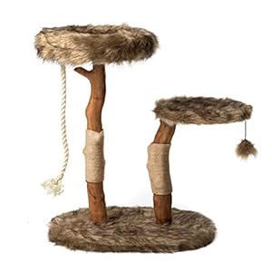 MAU Modern Cat Tree Tower, Natural Branch Cat Condo, Luxury Wood Cat Tower, Cat Scratching Tree, Cat Condo, Cat Lover Gift, Luxury Cat, Cat Gifts by Mau Lifestyle