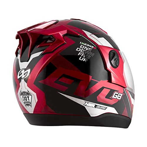 Capacete Liberty Evolution 788 G8 Evo Vermelho Brilhante TAM. 58