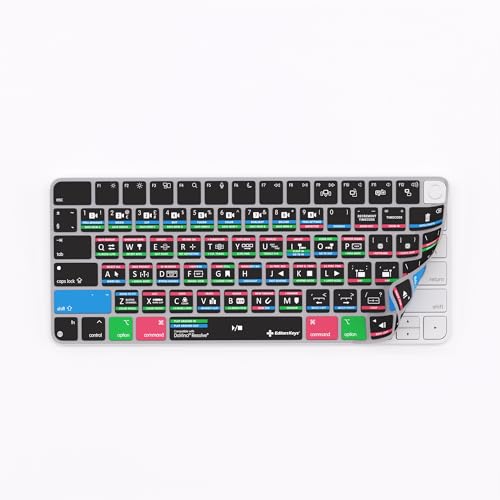 Housse de clavier Davinci Resolve Editors Keys pour Magic Keyboard silicone
