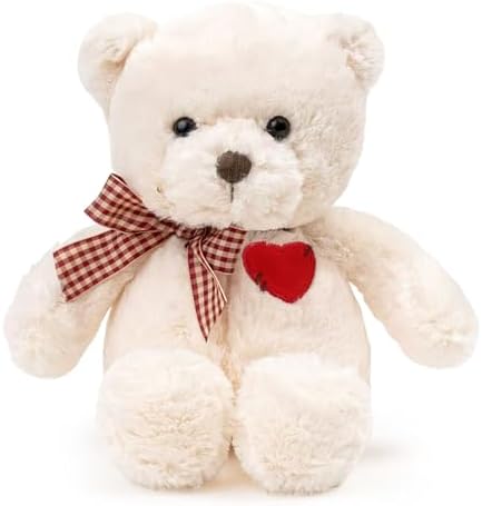 Small Teddy Bear with Heart Cute Brown Teddy Bear Stuffed Animal ...